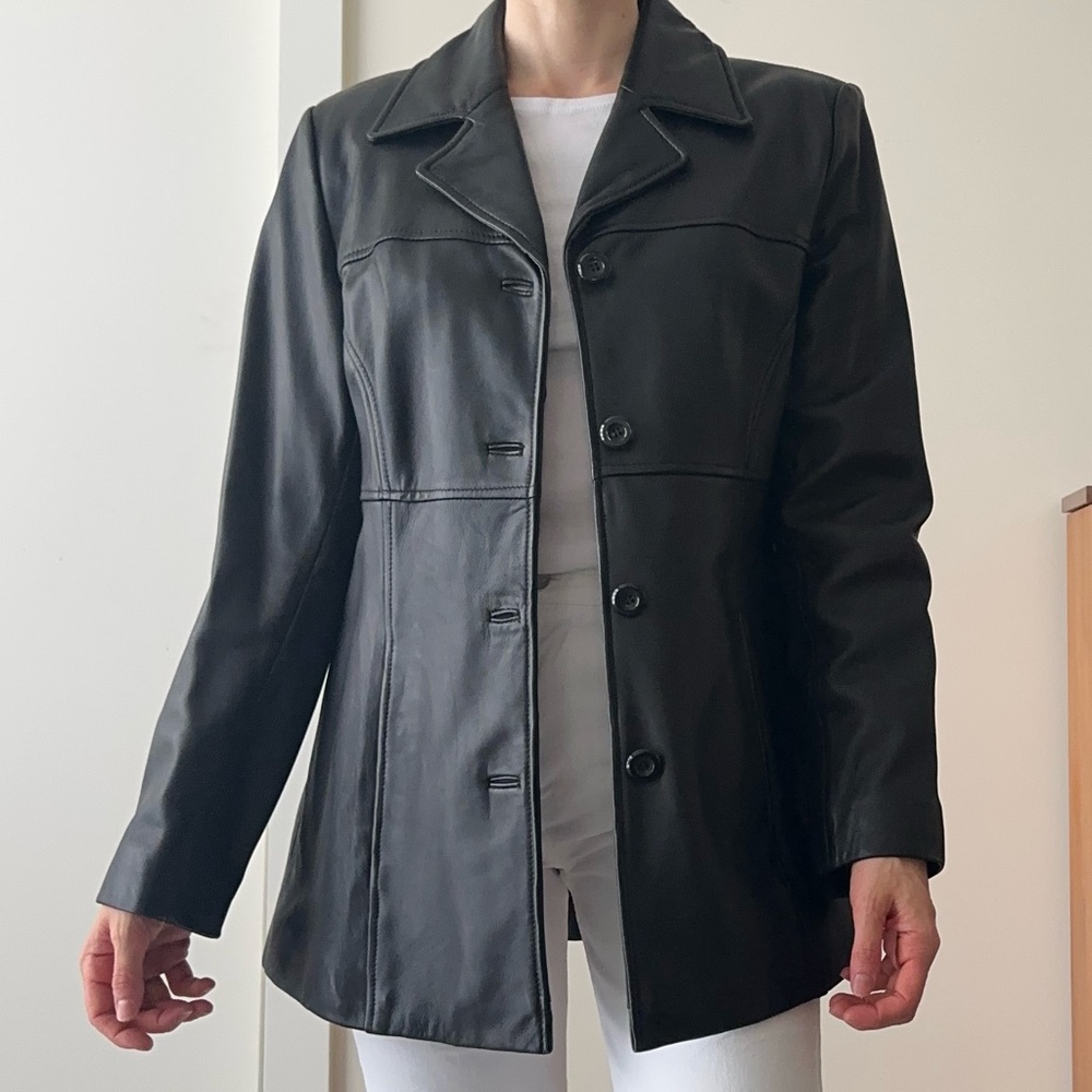 Vintage Black Leather Jacket